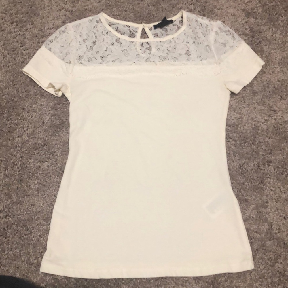 Lace Top Short Sleeve
